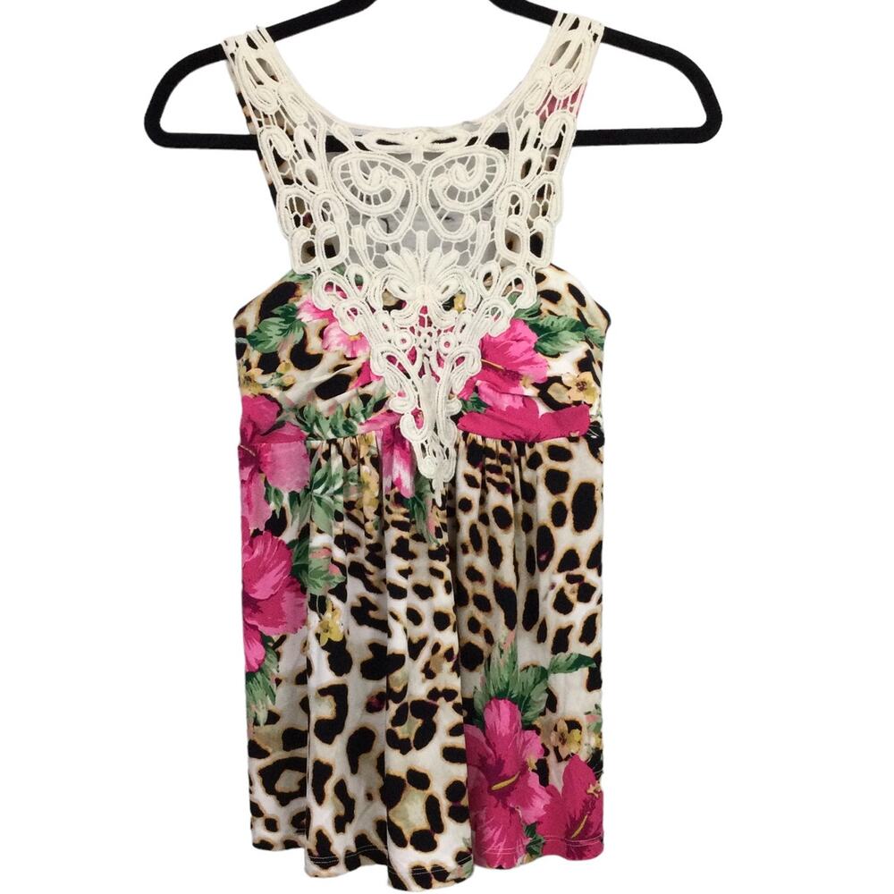NEW Boston Proper Y2K Maximalist Mob Wife Boho Coquette Floral Crochet Top XXS